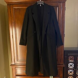 Classic Woman Black Long Coat